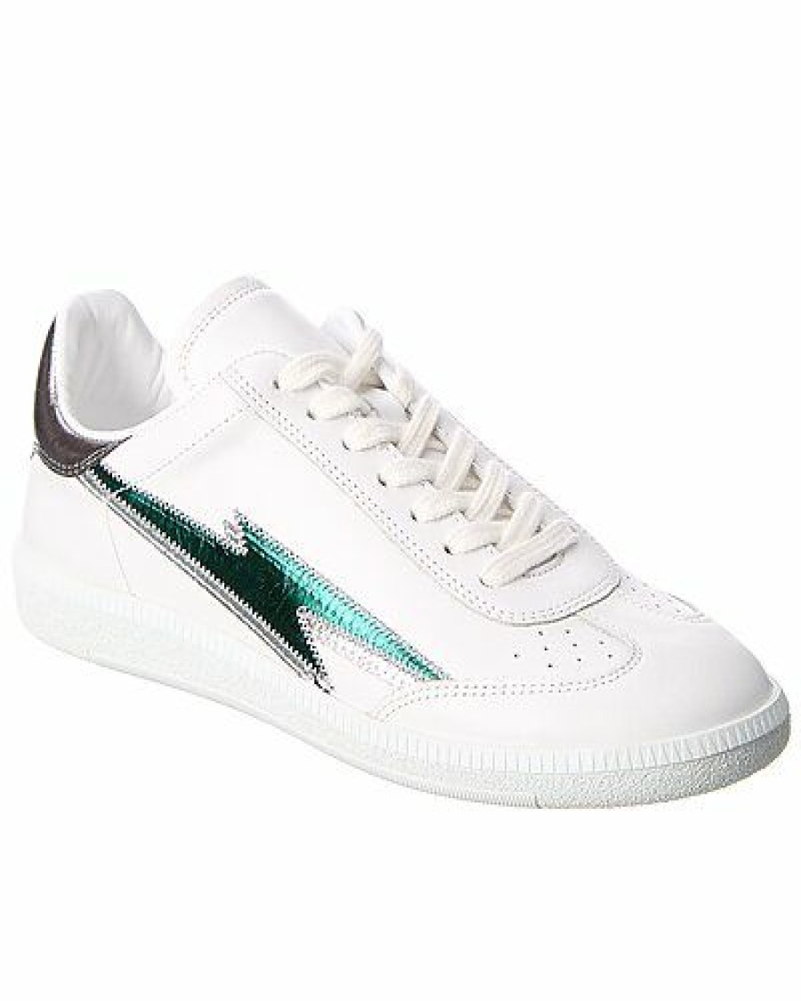 Fashion Sneakers * | Isabel Marant Special Offers Bryce Thunder Leather Sneaker Women