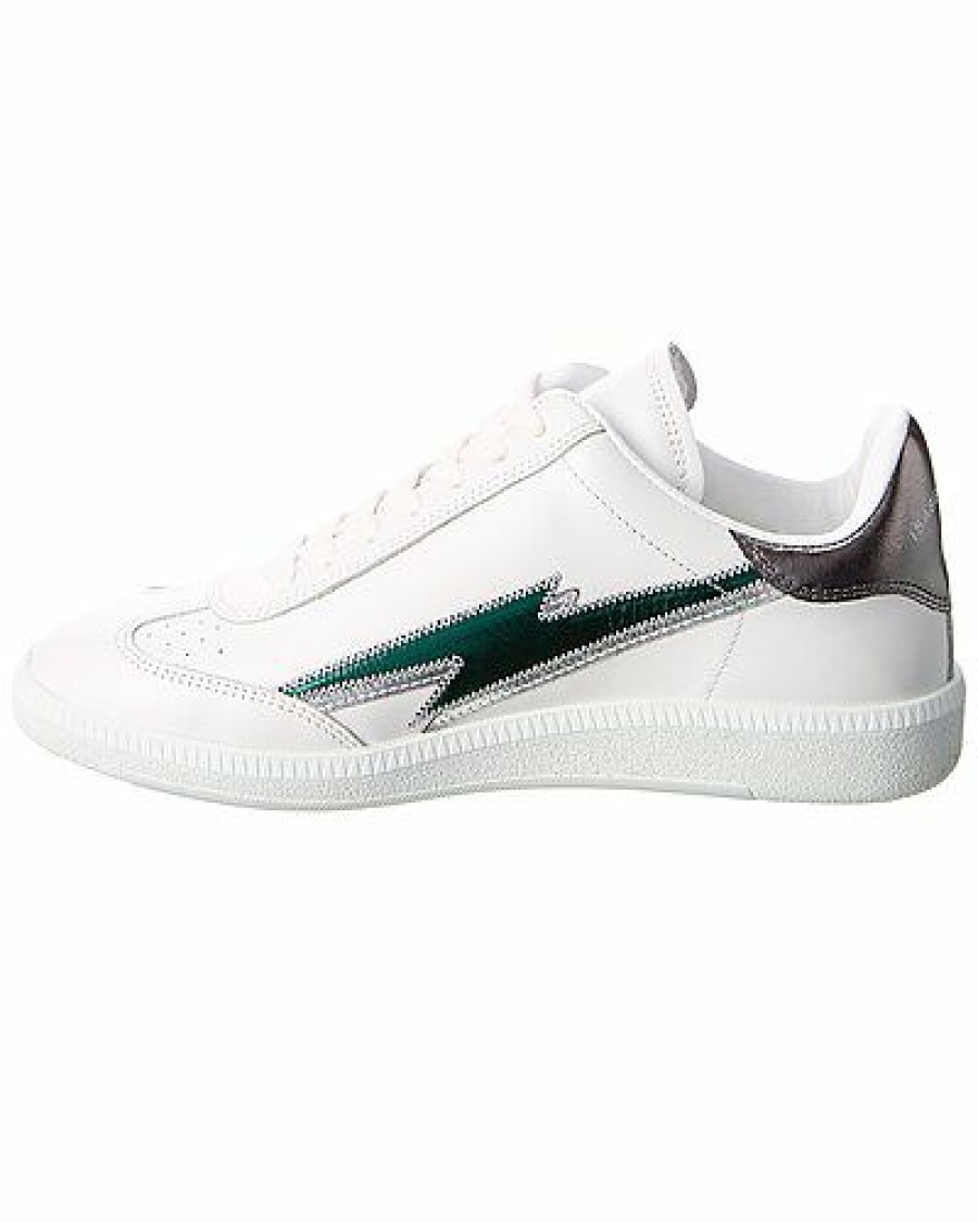 Fashion Sneakers * | Isabel Marant Special Offers Bryce Thunder Leather Sneaker Women