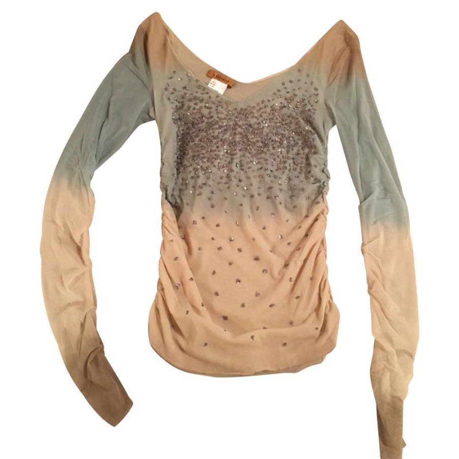 Clothes * | D. Exterior Longsleeve With Sequins(Size Xs) Limited Edition Beige