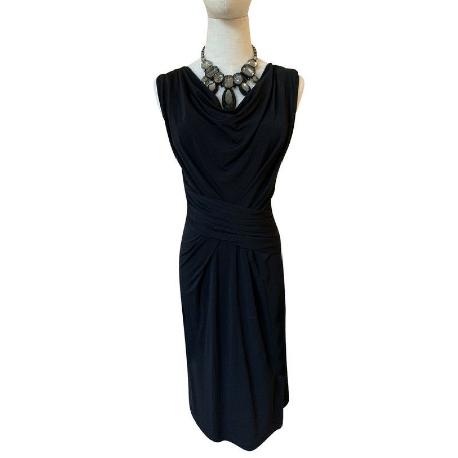 Clothes * | D. Exterior Dress Viscose In (Size Xs) Best Choice Black