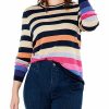 Sweaters * | Nic+Zoe Premium Plus Jewel Stripes Vital Sweater Women