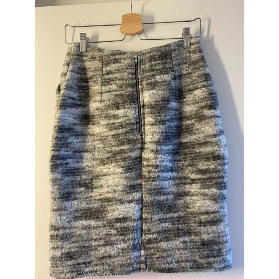 Clothes * | Designers Remix Skirt Wool In (Size Xs) Best Choice Grey