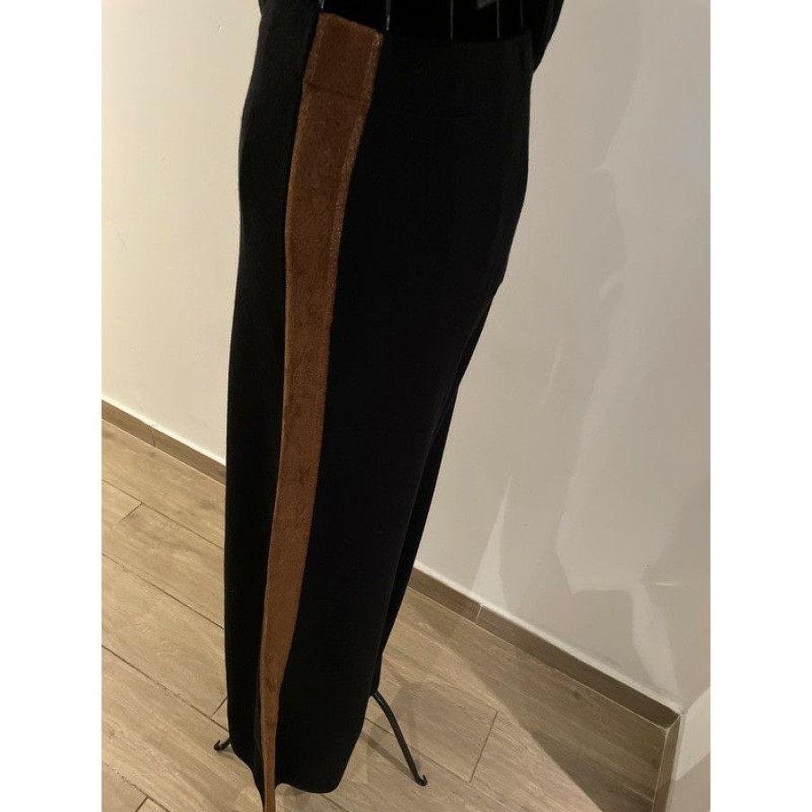 Clothes * | D. Exterior Trousers Wool In (Size Xs) Low Price Black