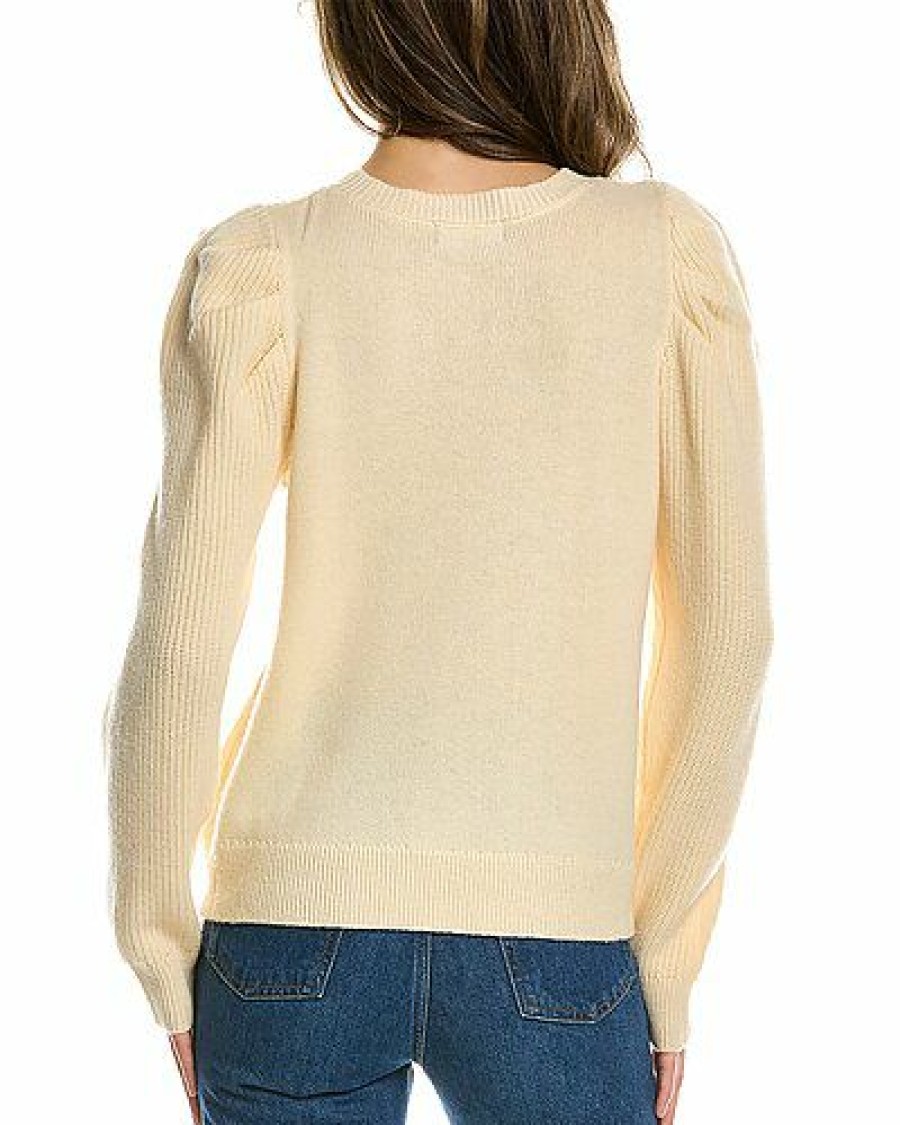 Sweaters * | Lea & Viola Unique Puff Sleeve Wool & Cashmere-Blend Sweater Women