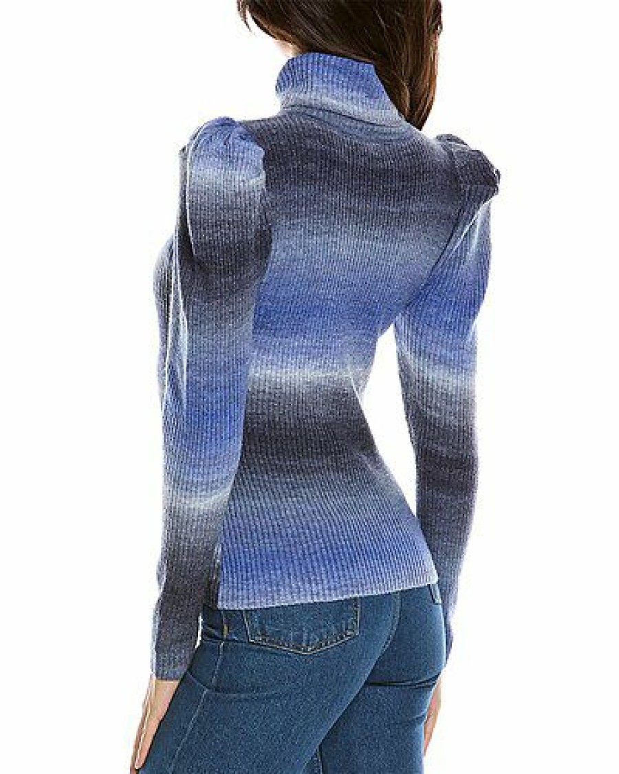 Sweaters * | Lea & Viola 100% Guarantee Puff Sleeve Wool-Blend Sweater Women