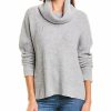 Sweaters * | Forte Cashmere 100% Guarantee Textured Cowl Neck Cashmere Sweater Women