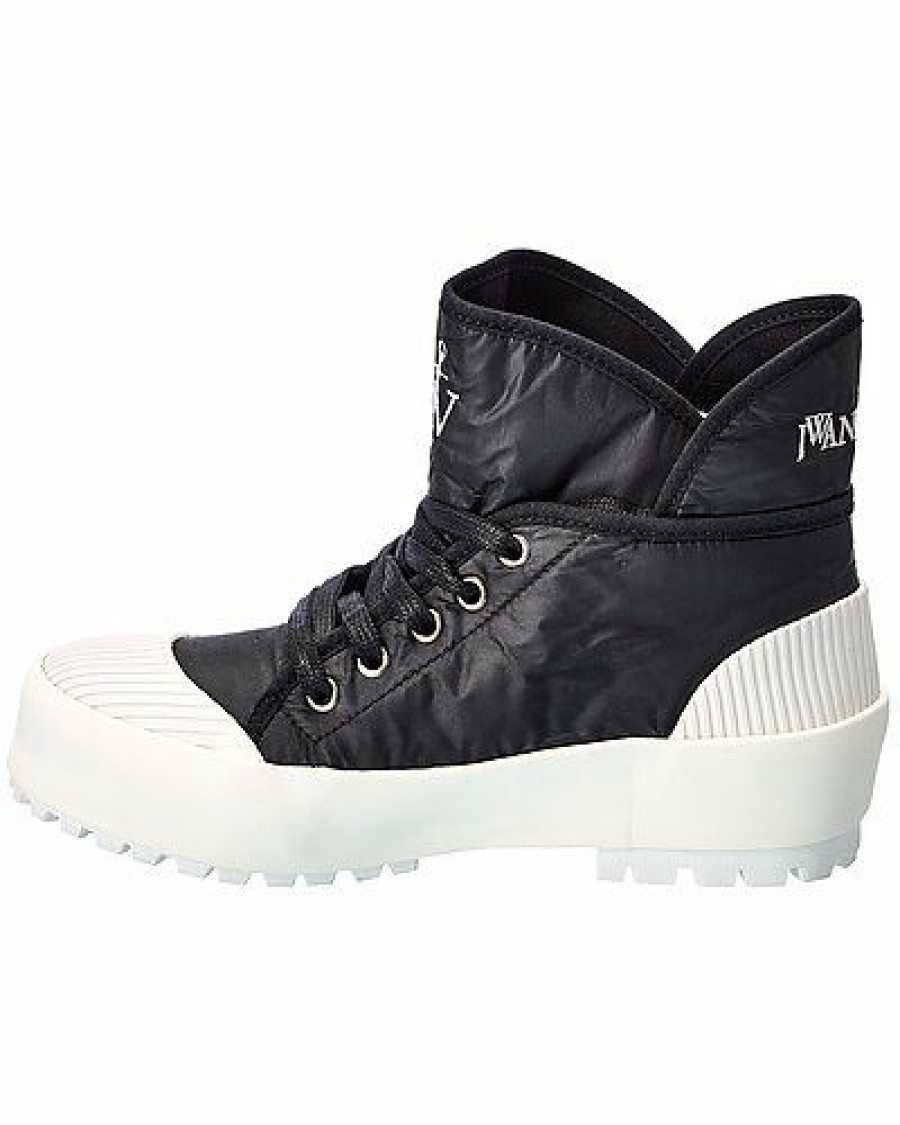 Fashion Sneakers * | Jw Anderson Limited Edition Two-Tone Nylon High-Top Sneaker Women