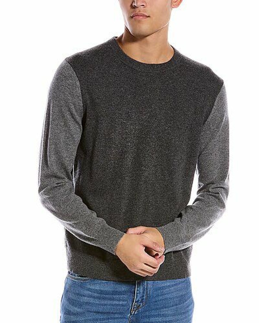 Sweaters * | Theory Special Offers Milan Cashmere Crewneck Sweater Men