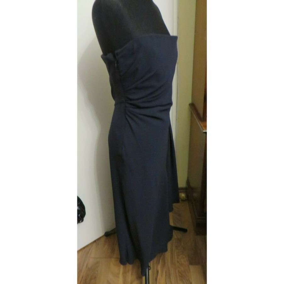 Clothes * | Derek Lam Dress Silk In (Size M) Wholesale Blue