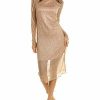 Clothes * | Bcbgmaxazria Fashion Metallic Midi Dress Women