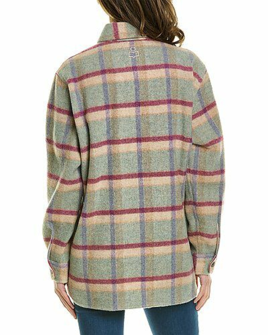 Outerwear * | Isabel Marant Online Store Etoile Wool-Blend Shirt Jacket Women