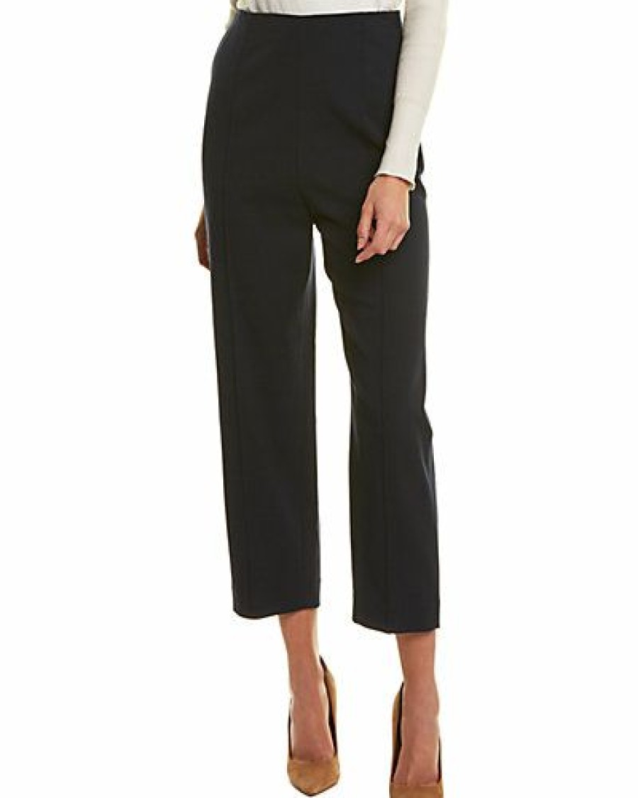 Clothes * | St. John 100% Guarantee Grain De Poudre Wool-Blend Pant Women