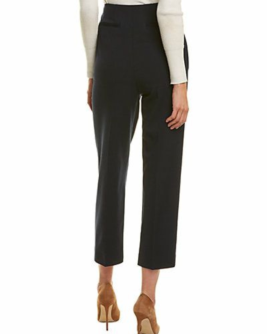 Clothes * | St. John 100% Guarantee Grain De Poudre Wool-Blend Pant Women