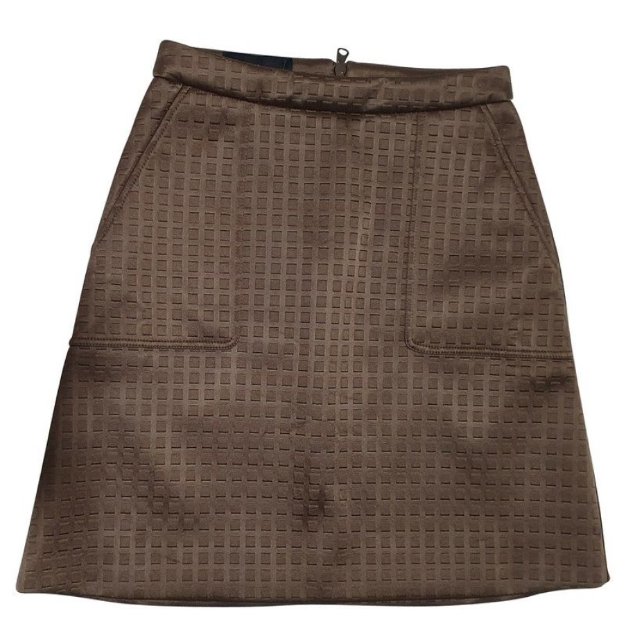 Clothes * | Designers Remix Skirt In (Size Xs) Discount Brown