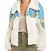 Outerwear * | Lea & Viola Fashion Floral Teddy Jacket Women