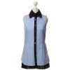 Clothes * | Derek Lam Blouse In The Layering Look(Size M) Hot Sell Blue