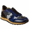 Fashion Sneakers * | Valentino New Camo Print Suede & Leather Runner Sneaker Men