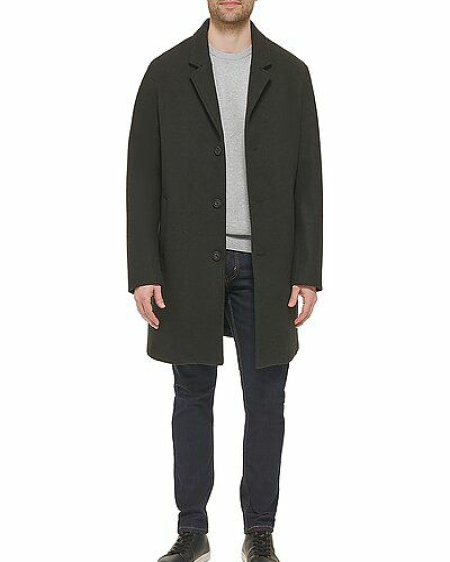 Outerwear * | Cole Haan Online Wool-Blend Top Coat Men