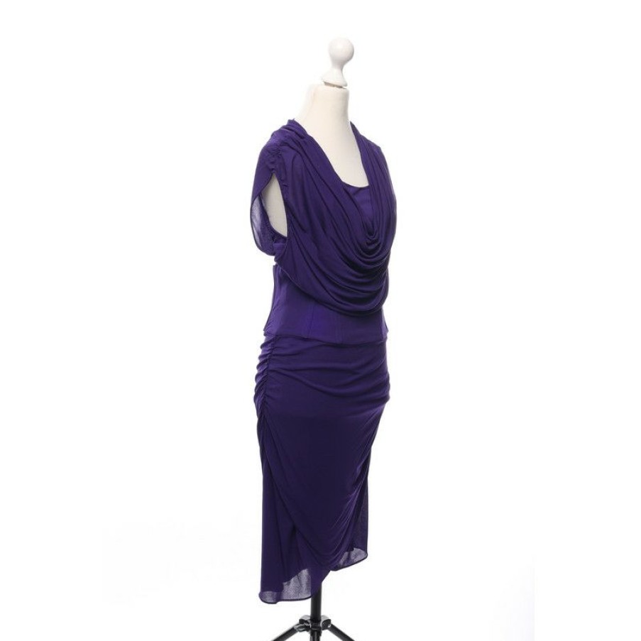 Clothes * | Derek Lam Dress Viscose In (Size S) Online Violet