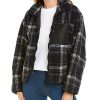 Outerwear * | Lea & Viola Wholesale Plaid Teddy Jacket Women