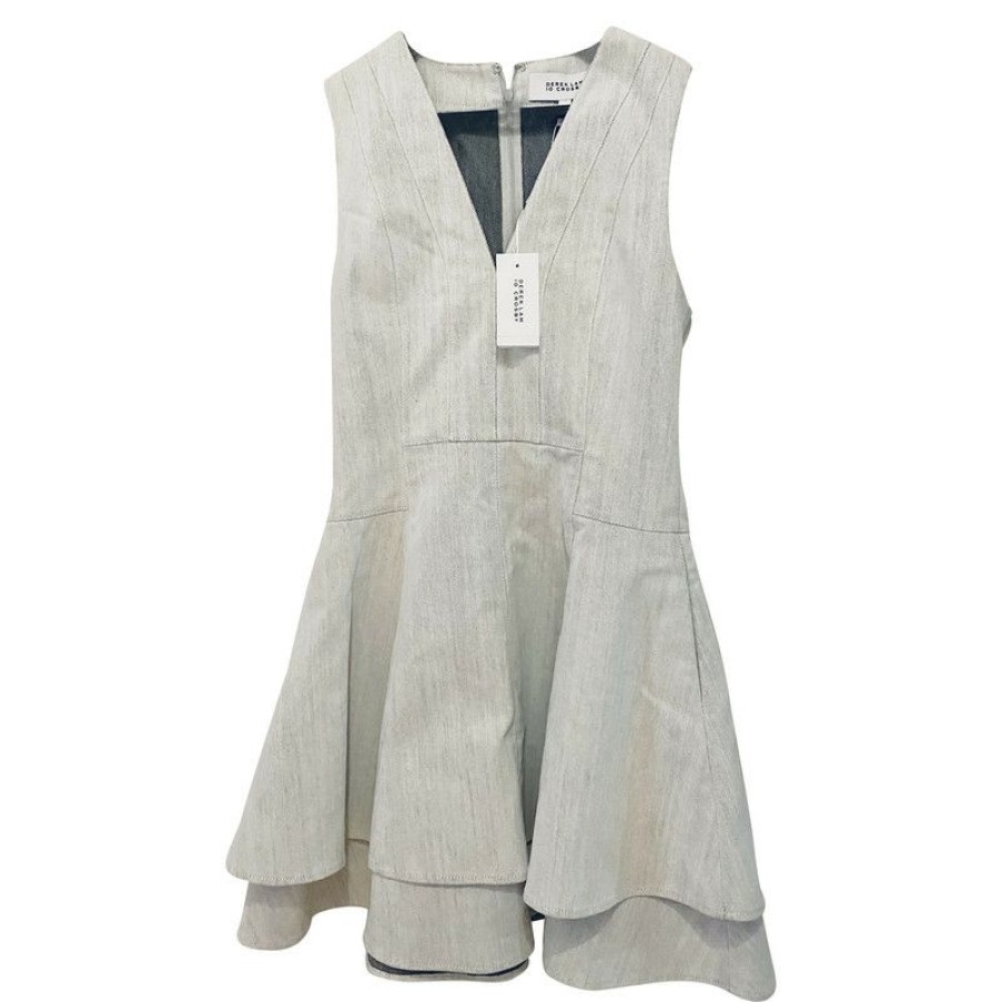 Clothes * | Derek Lam Dress Cotton In (Size S) Clearance Sale Grey