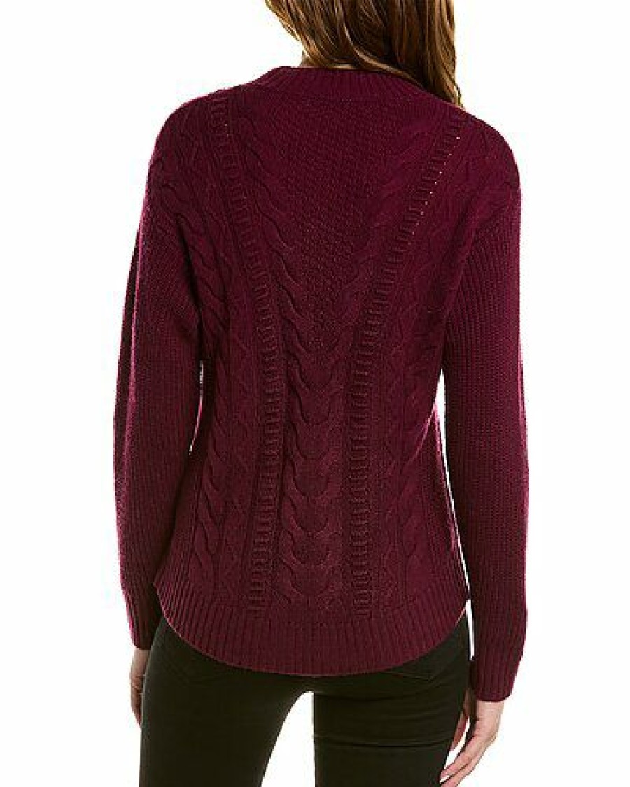 Sweaters * | Scott & Scott London New Mock Neck Wool & Cashmere-Blend Sweater Women