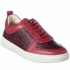 Fashion Sneakers * | Mcm Top Sellers Monogram Leather Sneaker Women