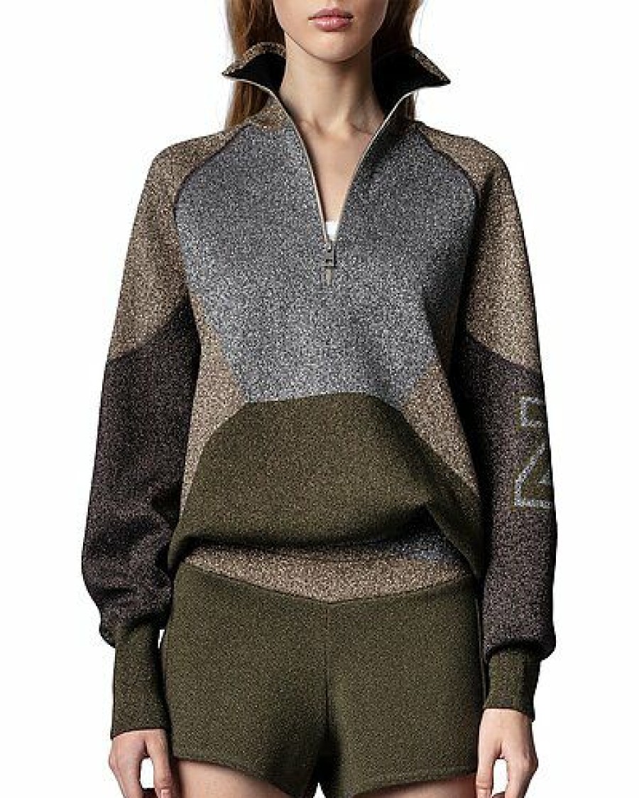 Sweaters * | Zadig & Voltaire Top Sellers Ross Lurex Sweater Women