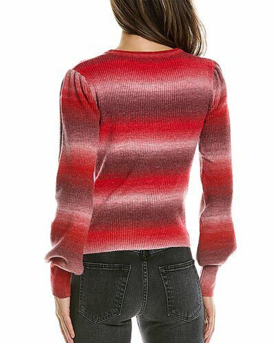 Sweaters * | Lea & Viola Top Sellers Puff-Sleeve Wool-Blend Sweater Women