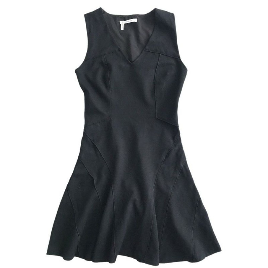 Clothes * | Derek Lam Dress Cotton In (Size Xxs) Sale Online Black