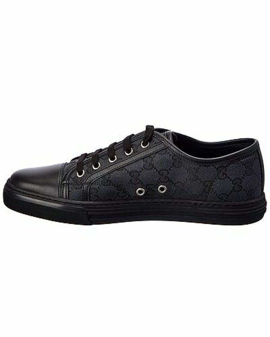 Fashion Sneakers * | Gucci Special Offers Gg Canvas & Leather Sneaker Men