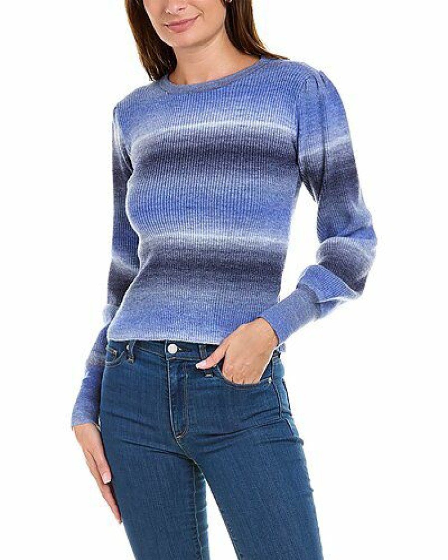 Sweaters * | Lea & Viola Cut Price Puff Sleeve Wool-Blend Sweater Women