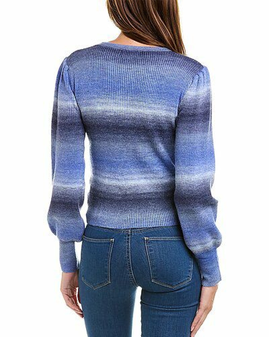 Sweaters * | Lea & Viola Cut Price Puff Sleeve Wool-Blend Sweater Women