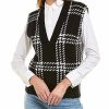 Sweaters * | Avantlook Premium Plaid Sweater Vest Women