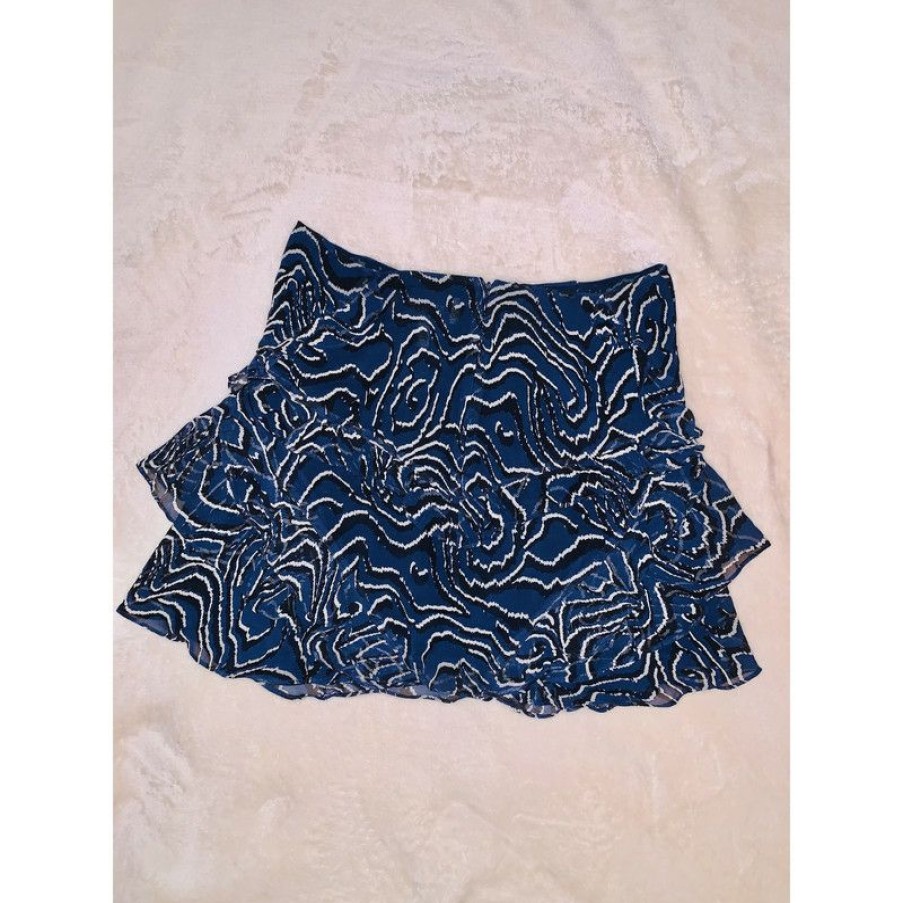 Clothes * | Derek Lam Skirt Silk In (Size Xs) Less Expensive Blue