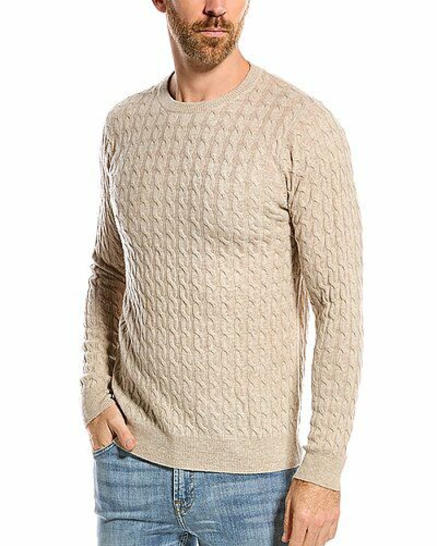 Sweaters * | Scott & Scott London New Wool & Cashmere-Blend Crewneck Sweater Men