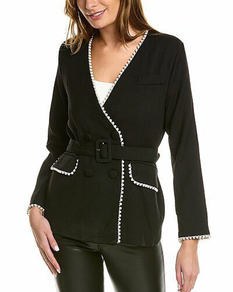 Outerwear * | Avantlook Hot Sale Double-Breasted Blazer Women