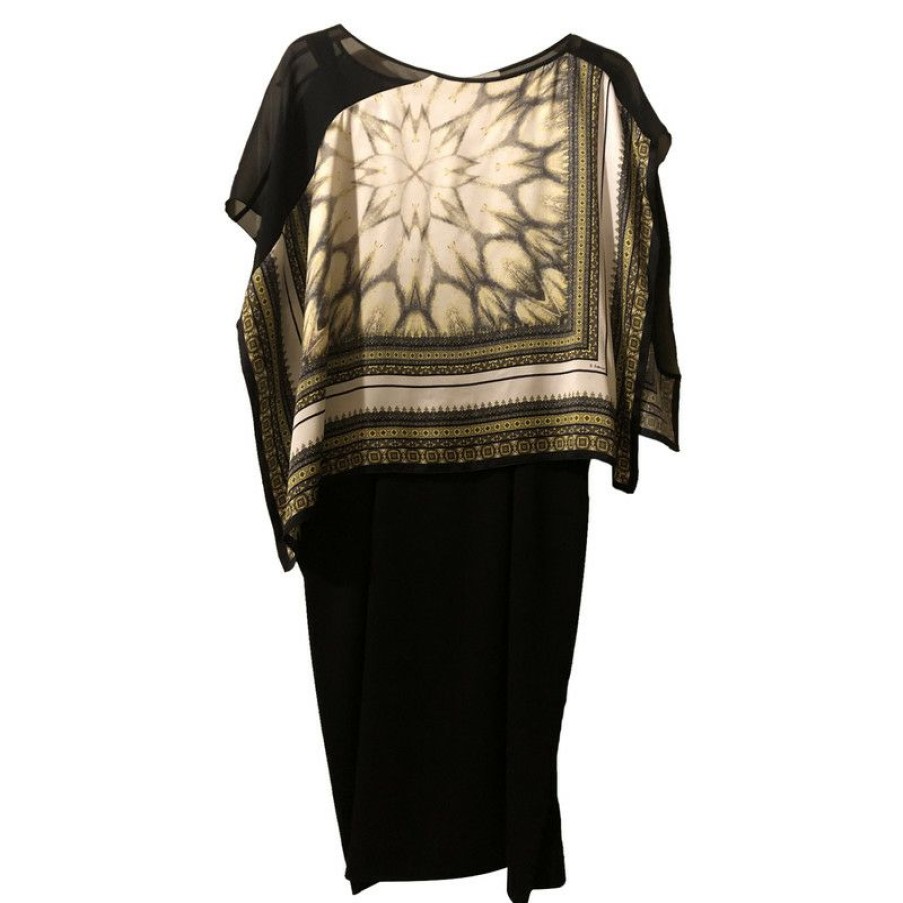 Clothes * | D. Exterior Dress Silk In (Size M) Cut Price Black