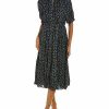 Clothes * | Celina Moon Cut Price Tiered Midi Dress Women