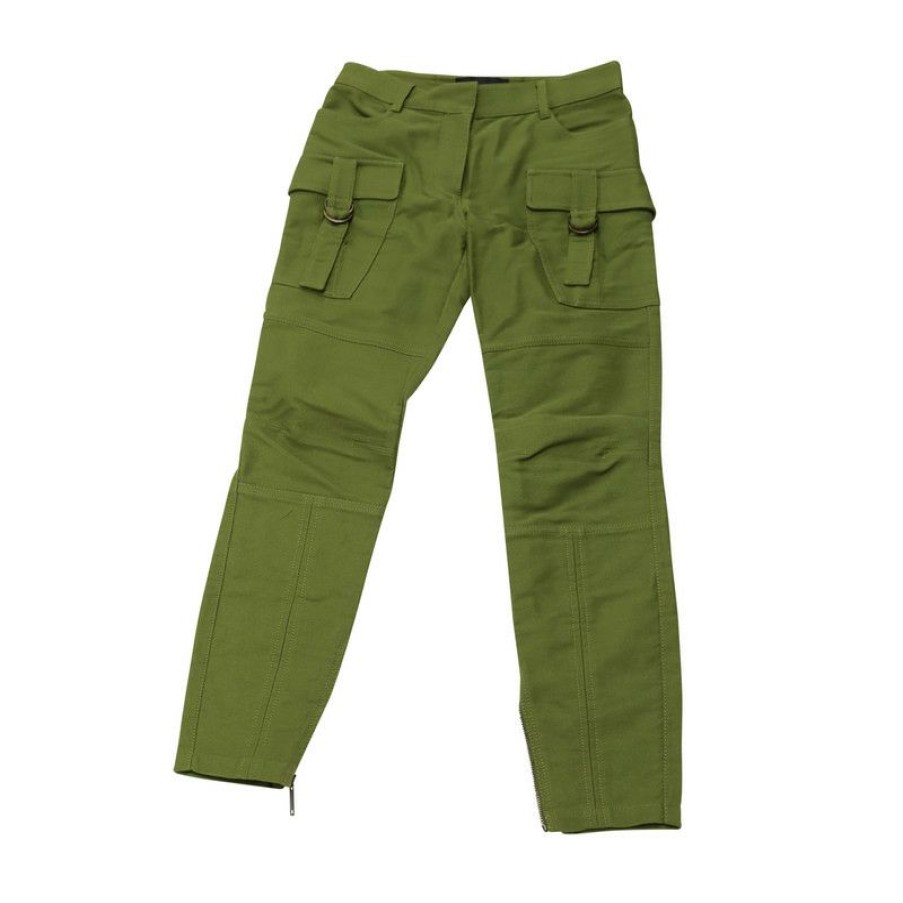 Clothes * | Derek Lam Trousers Cotton In (Size Xxs) Best Sale Green