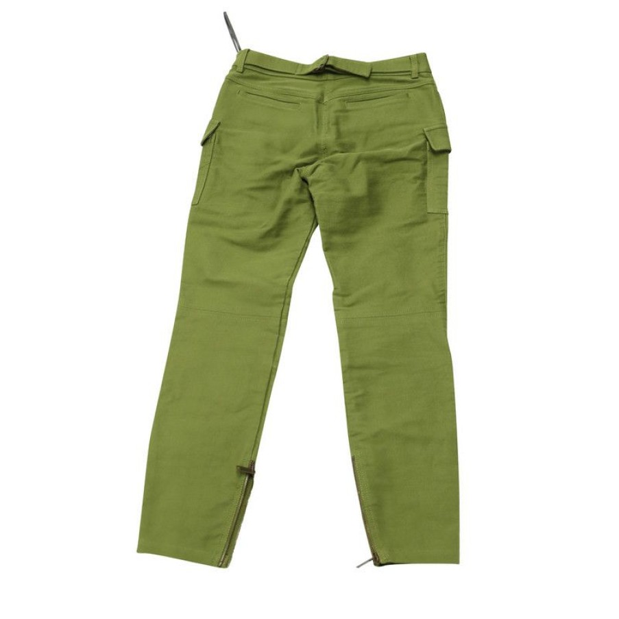 Clothes * | Derek Lam Trousers Cotton In (Size Xxs) Best Sale Green