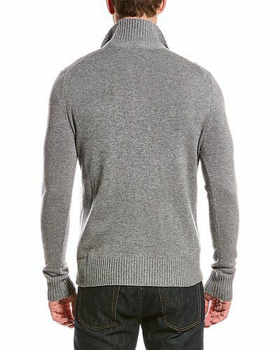 Sweaters * | Amicale Cashmere Flash Sale Wool & Cashmere-Blend Funnel Neck Sweater Men