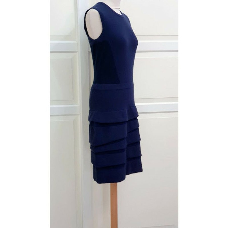 Clothes * | D. Exterior Dress Wool In (Size Xs) Limited Edition Blue