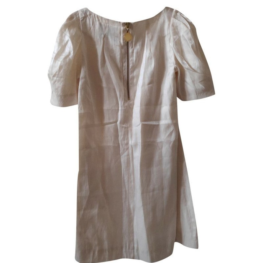 Clothes * | Designers Remix Dress Cotton In (Size S) Clearance Sale White