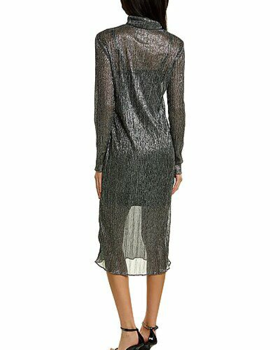 Clothes * | Bcbgmaxazria Bargain Sale Metallic Midi Dress Women