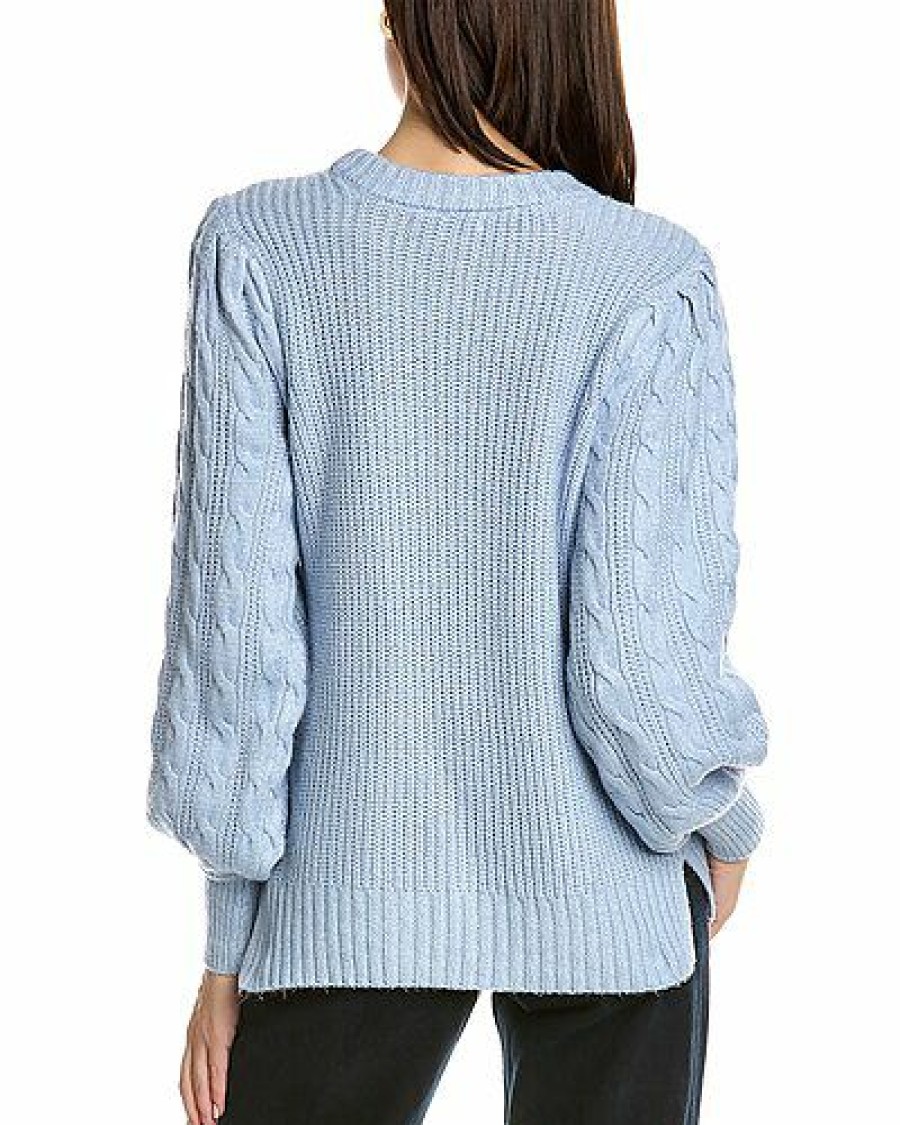 Sweaters * | Design History Flash Sale Puff Sleeve Sweater Women