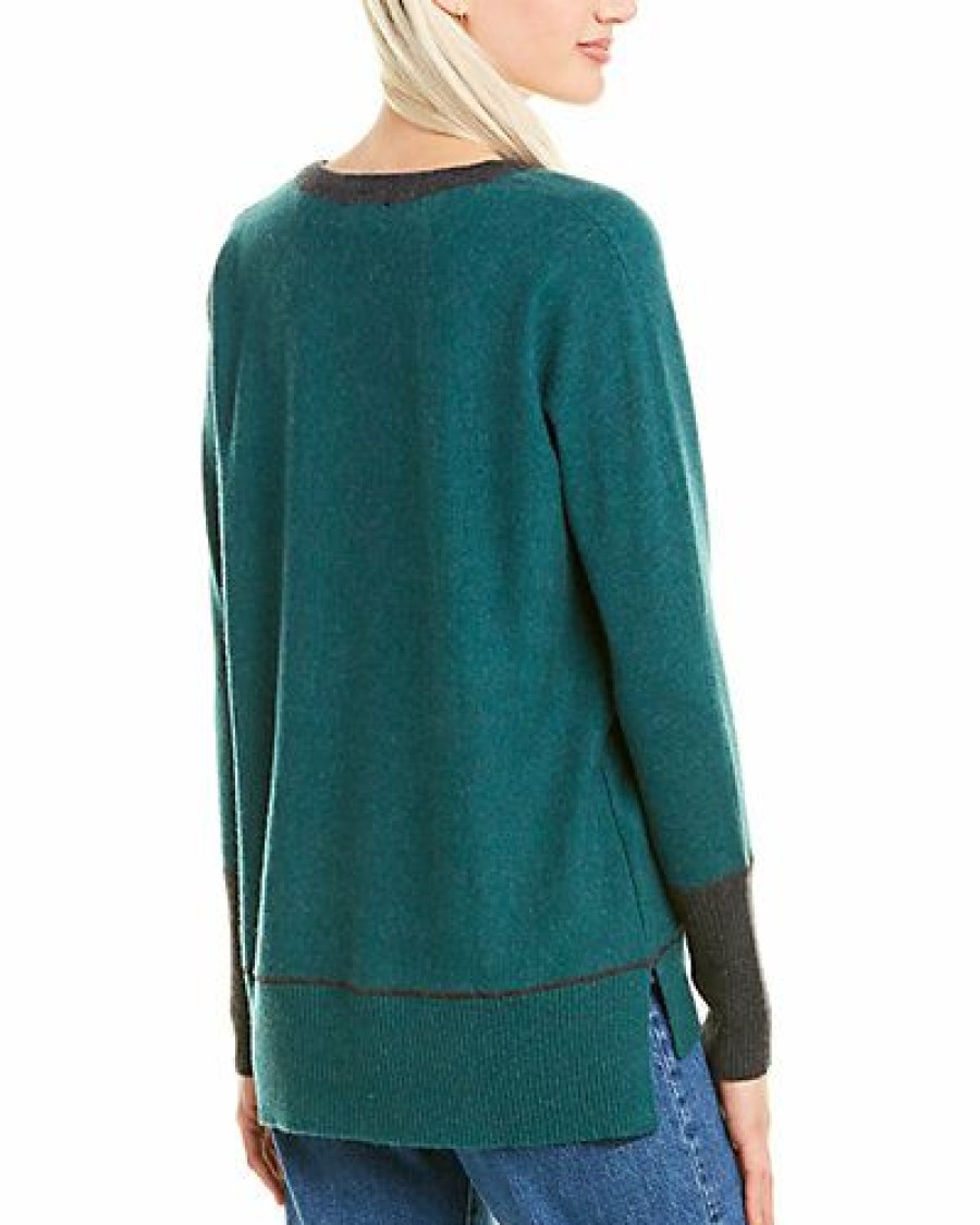 Sweaters * | Forte Cashmere Special Style Hi-Low Cashmere Sweater Women