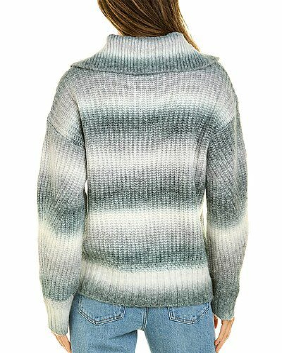 Sweaters * | Design History Hot Sale 1/4-Button Sweater Women