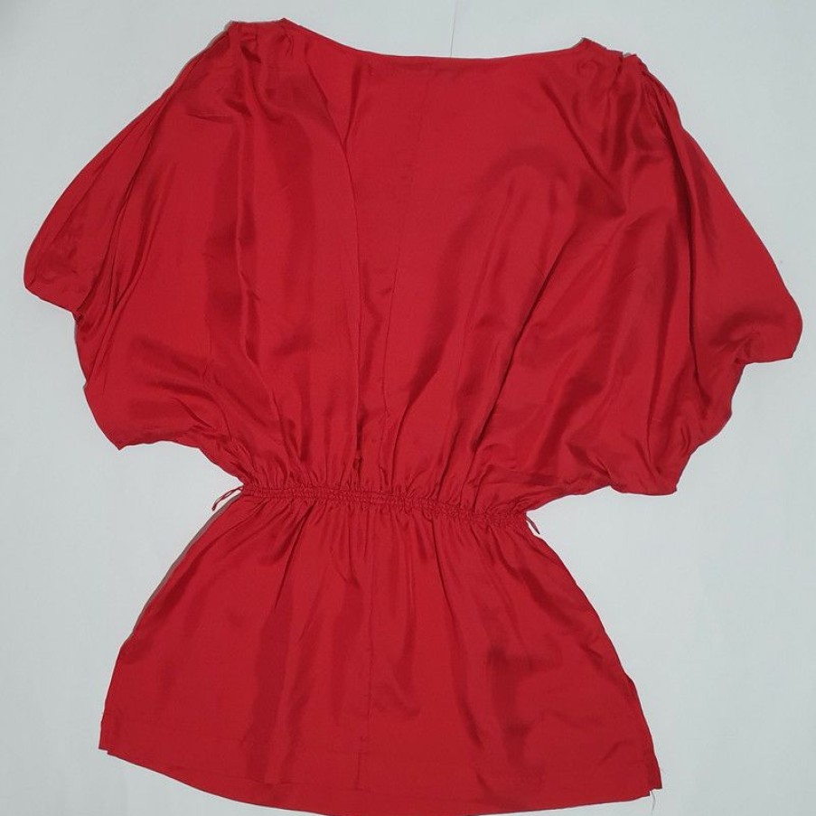 Clothes * | Designers Remix Top Silk In (Size S) Low Price Red