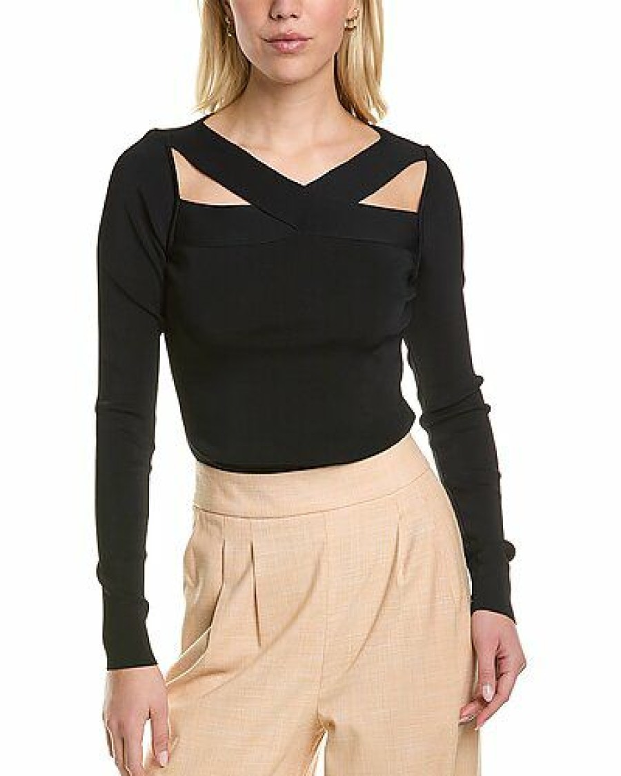 Sweaters * | Bcbgmaxazria Discount Online Cross Neck Sweater Women